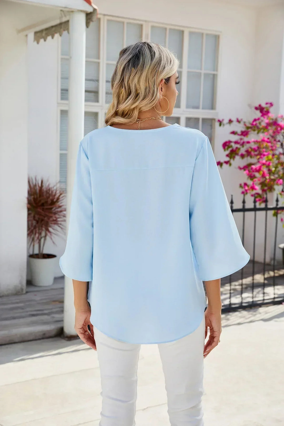 CARA - V-Neck Blouse