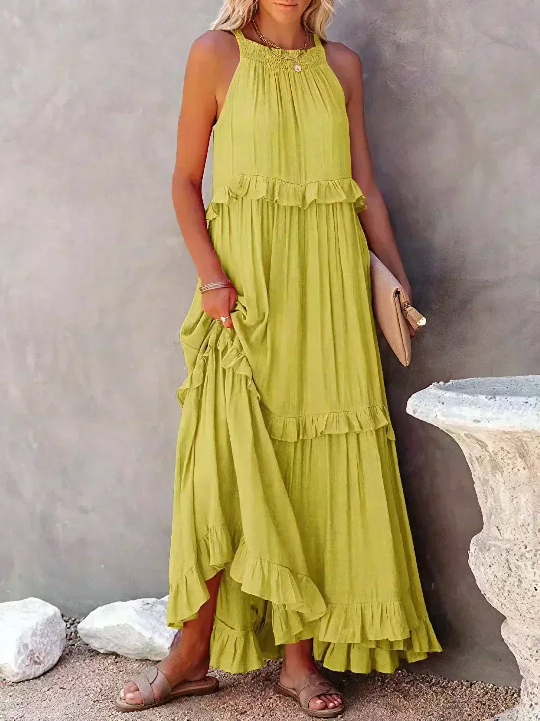 Landry - Ärmelloses Kleid mit stilvollen Rüschen