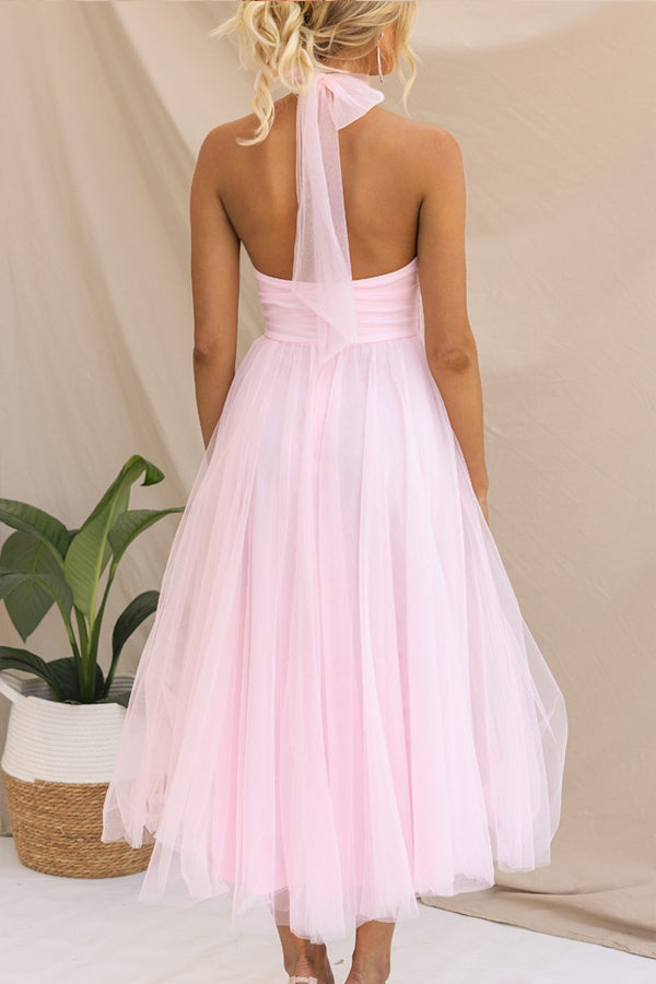 Pearlina - Stilvolles Strickkleid mit Stehkragen