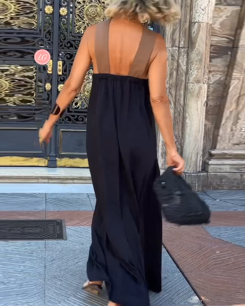 Nicole - Stilvolles Sommerkleid mit Kreuz-Ausschnitt