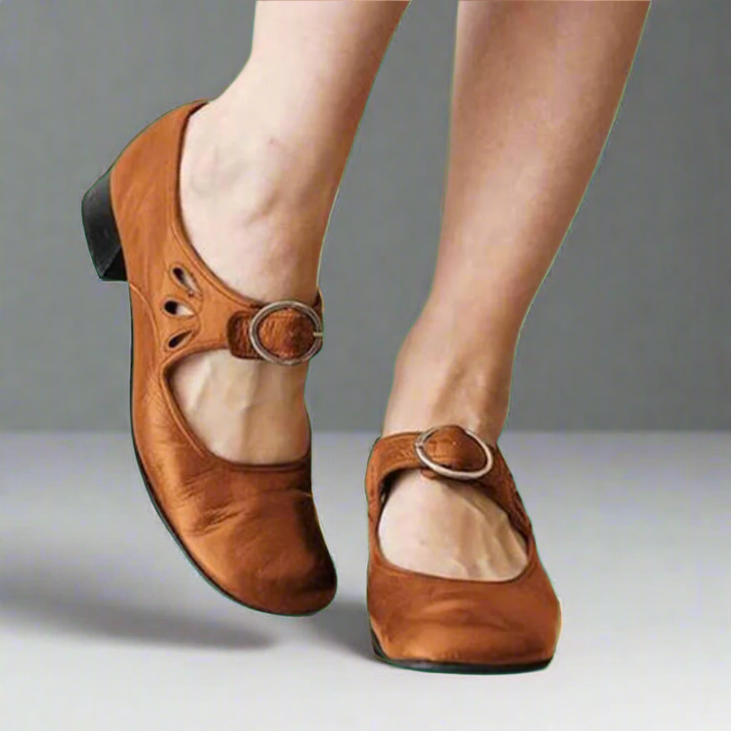 Denisa | Bequeme Orthopädische Ledersandalen mit Komfort-Keilsohle