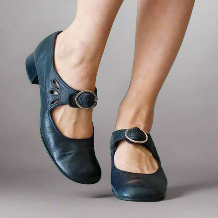 Denisa | Bequeme Orthopädische Ledersandalen mit Komfort-Keilsohle