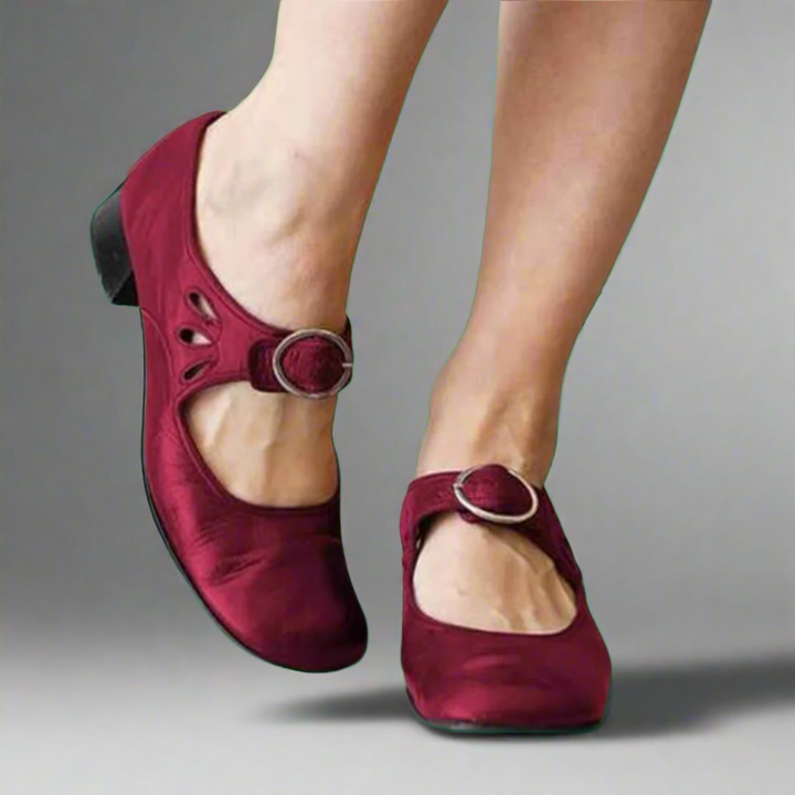 Denisa | Bequeme Orthopädische Ledersandalen mit Komfort-Keilsohle