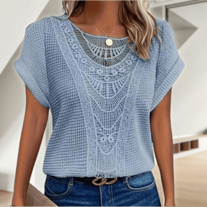 MAYLORA – Stilvolle Leinenbluse inspiriert von Ibiza