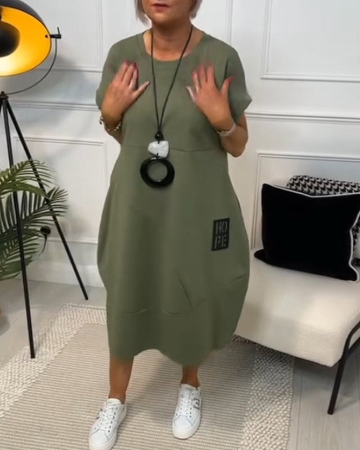 Cleo - Stilvolles Kurzarmkleid