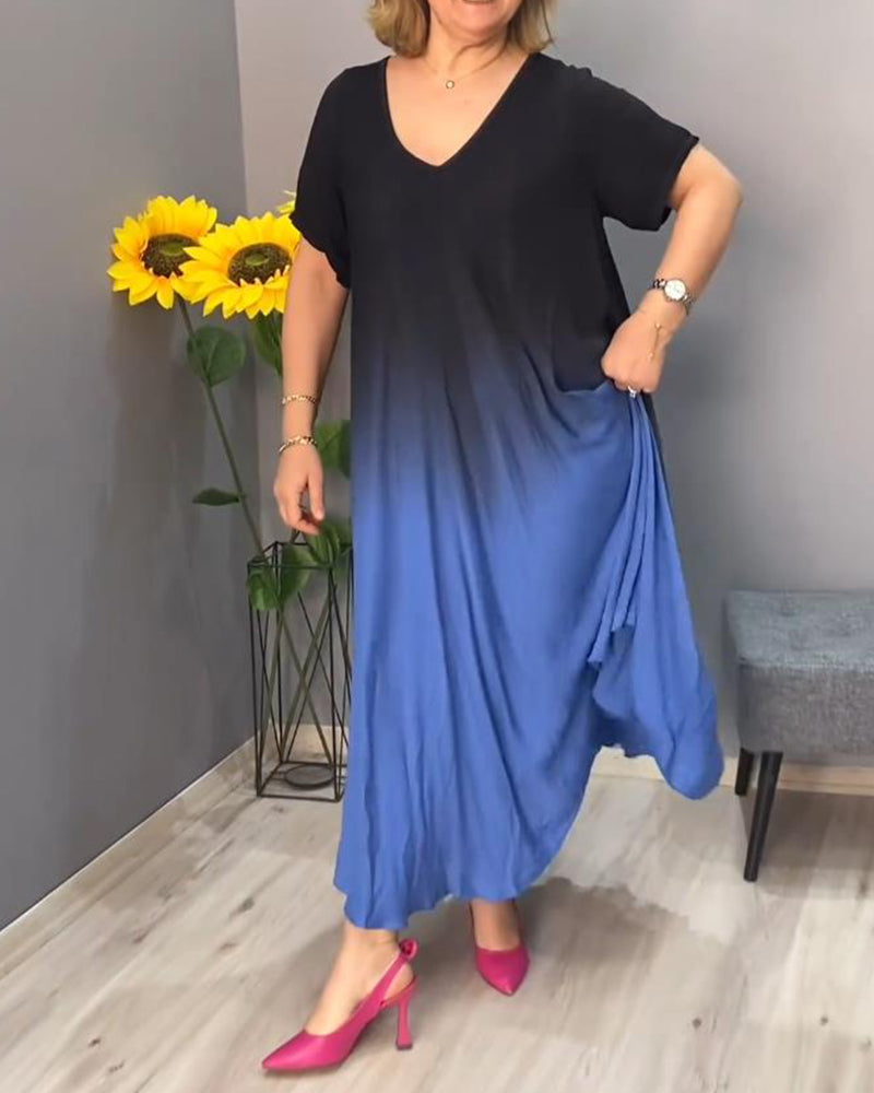 Joan - Luftige Maxi-Sommerkleid mit Farbverlauf