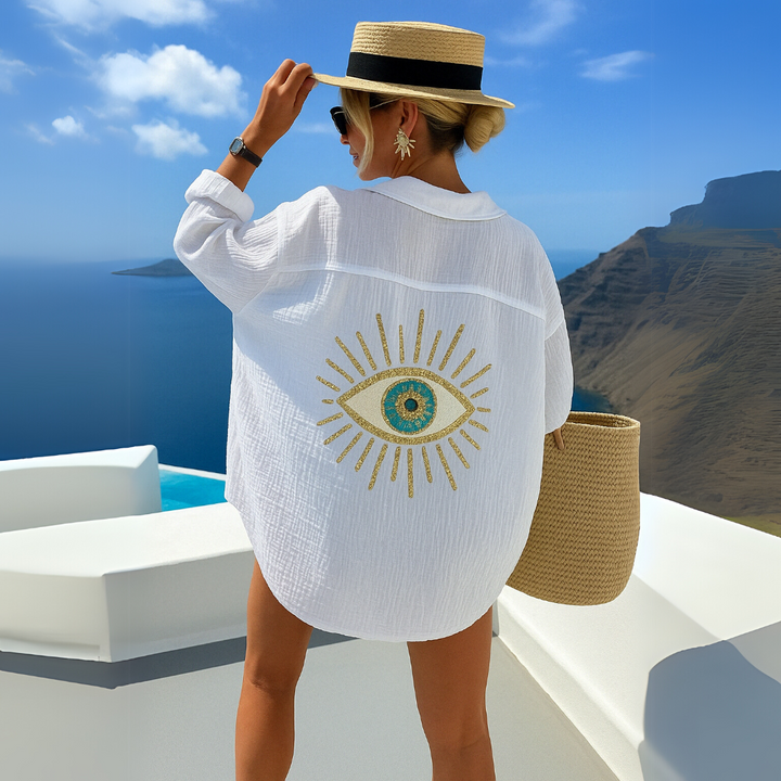 MAYLORA | Ibiza Casual Bluse mit Boho-Charme