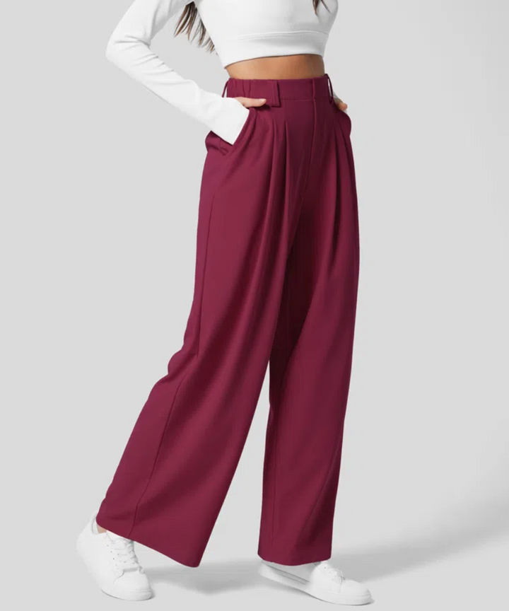 MAYLORA -  Stilvolle Hohe Taille Elastische Hose