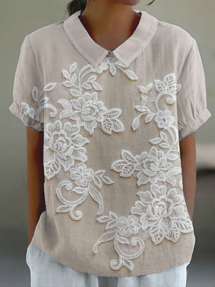 MAYLORA - Retro Print Shirt