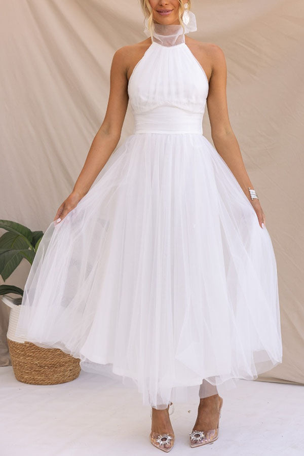 Pearlina - Stilvolles Strickkleid mit Stehkragen