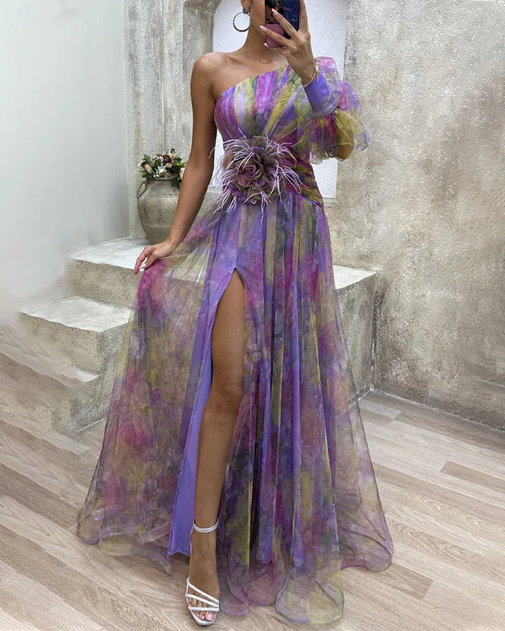 Amelia | Elegantes Kleid mit Schlitz