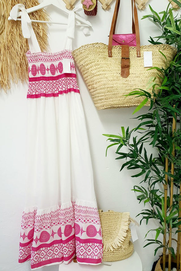 Addison - Kleid mit Spaghetti-Trägern, quadratischem Ausschnitt und Schnürdetails
