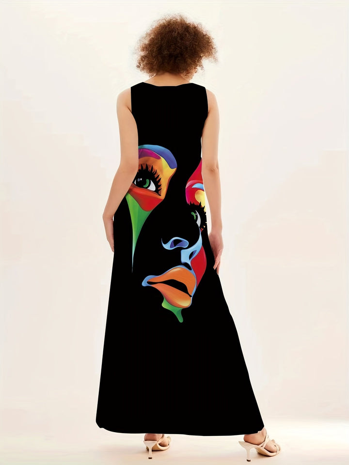Elegantes Gedrucktes Maxi-Kleid von Honor