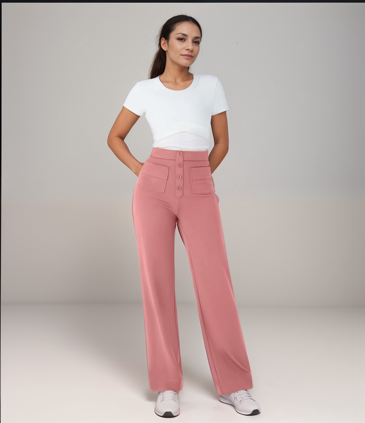 MAYLORA - Elastische Hose mit hoher Taille