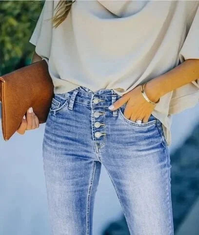 MAYLORA - Hochtaillierte Jeans
