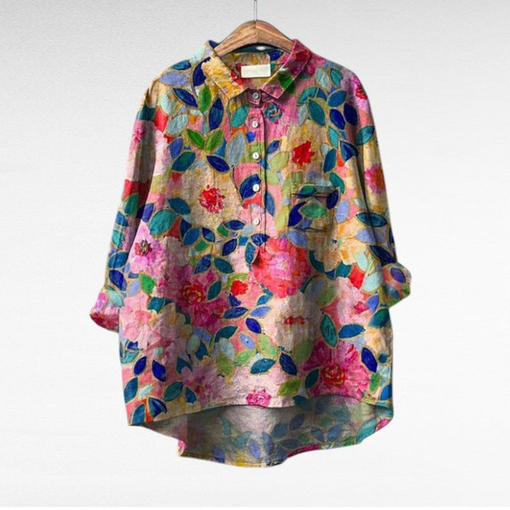 MAYLORA | Klassische Blumenmuster-Blusen