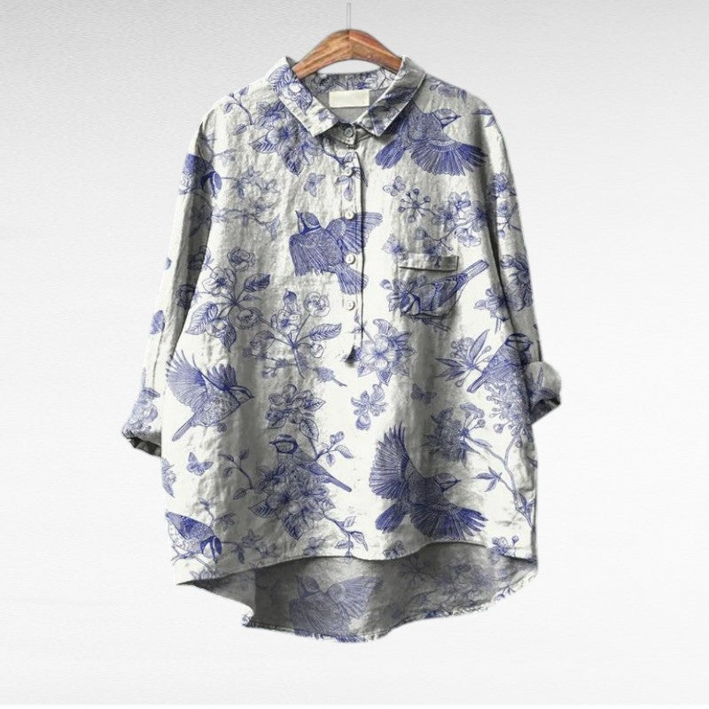 MAYLORA | Klassische Blumenmuster-Blusen