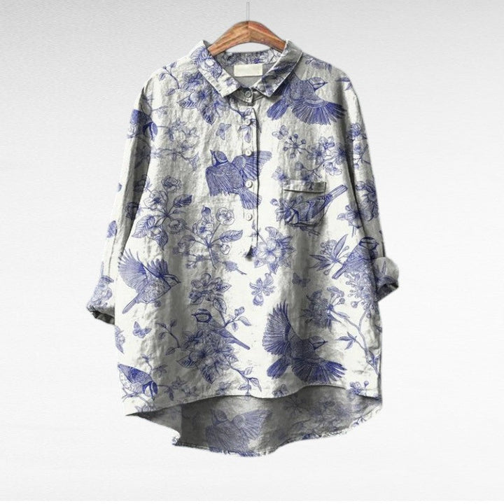 MAYLORA | Klassische Blumenmuster-Blusen
