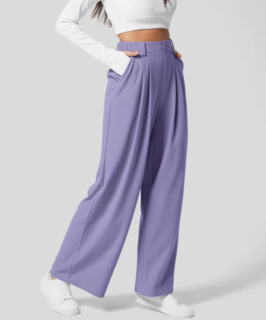 MAYLORA -  Stilvolle Hohe Taille Elastische Hose