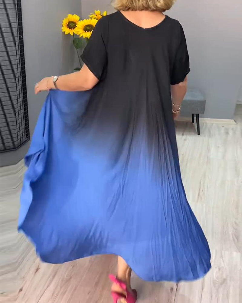 Joan - Luftige Maxi-Sommerkleid mit Farbverlauf