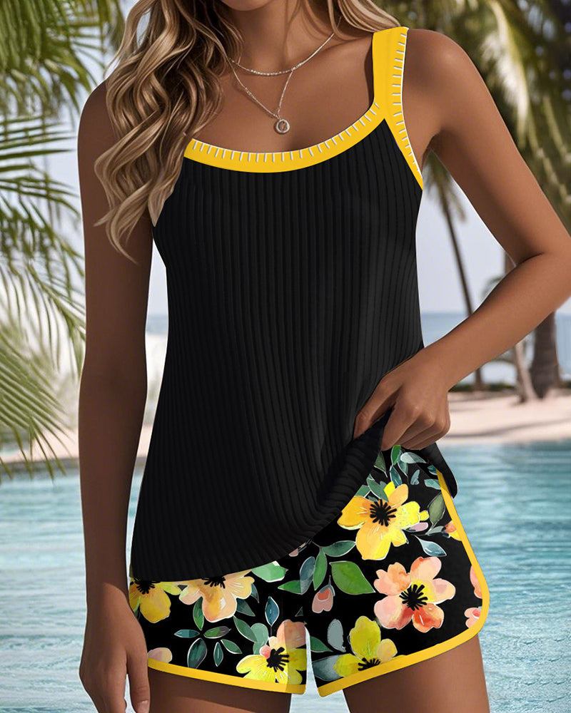 Zweiteiliges Tankini-Set für den perfekten Bade-Look