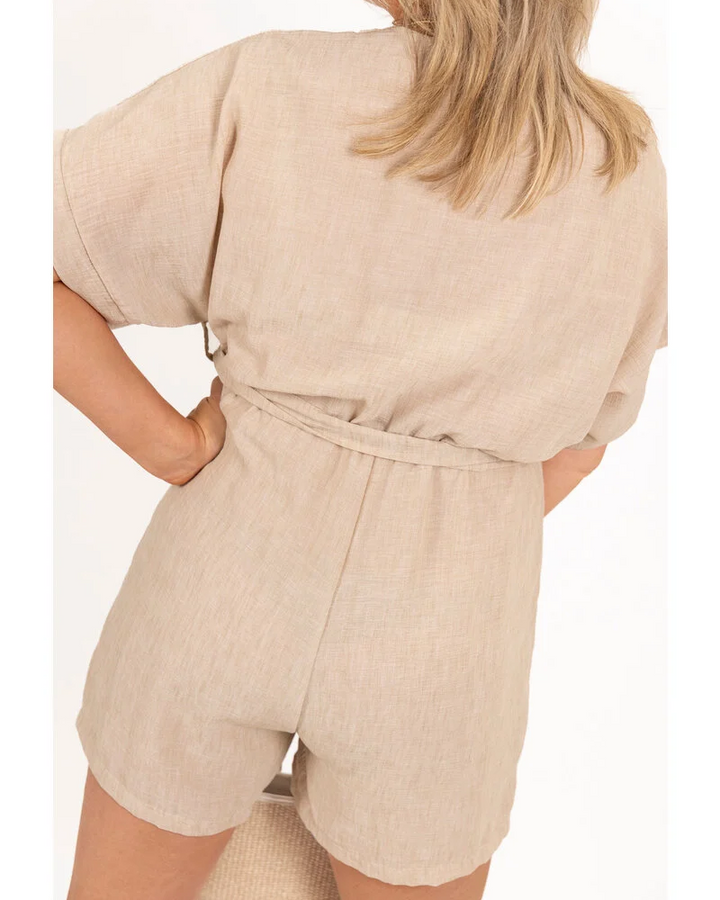 MAYLORA - Verona Leinen Playsuit