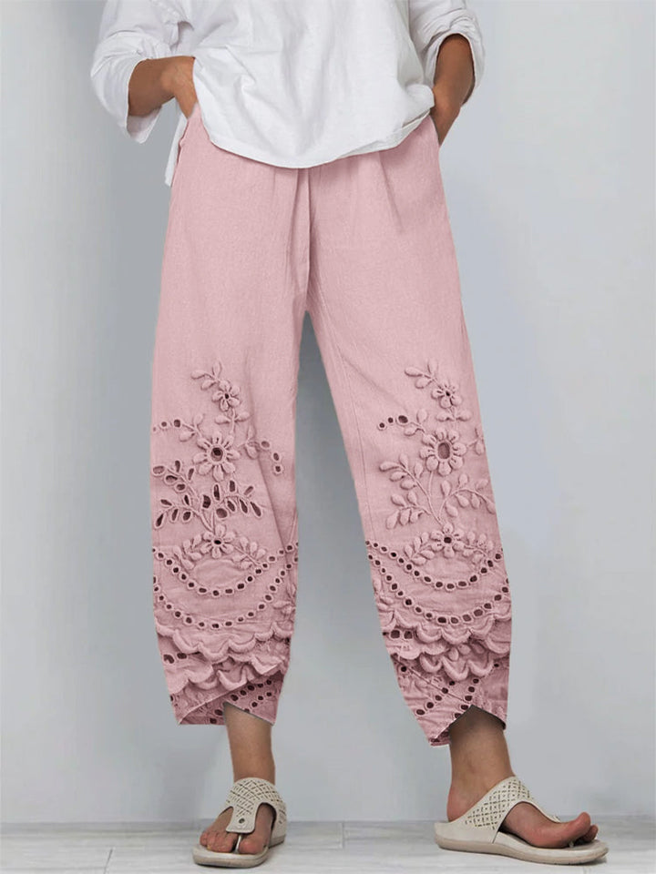 MAYLORA - Bedruckte Spitzenleggings