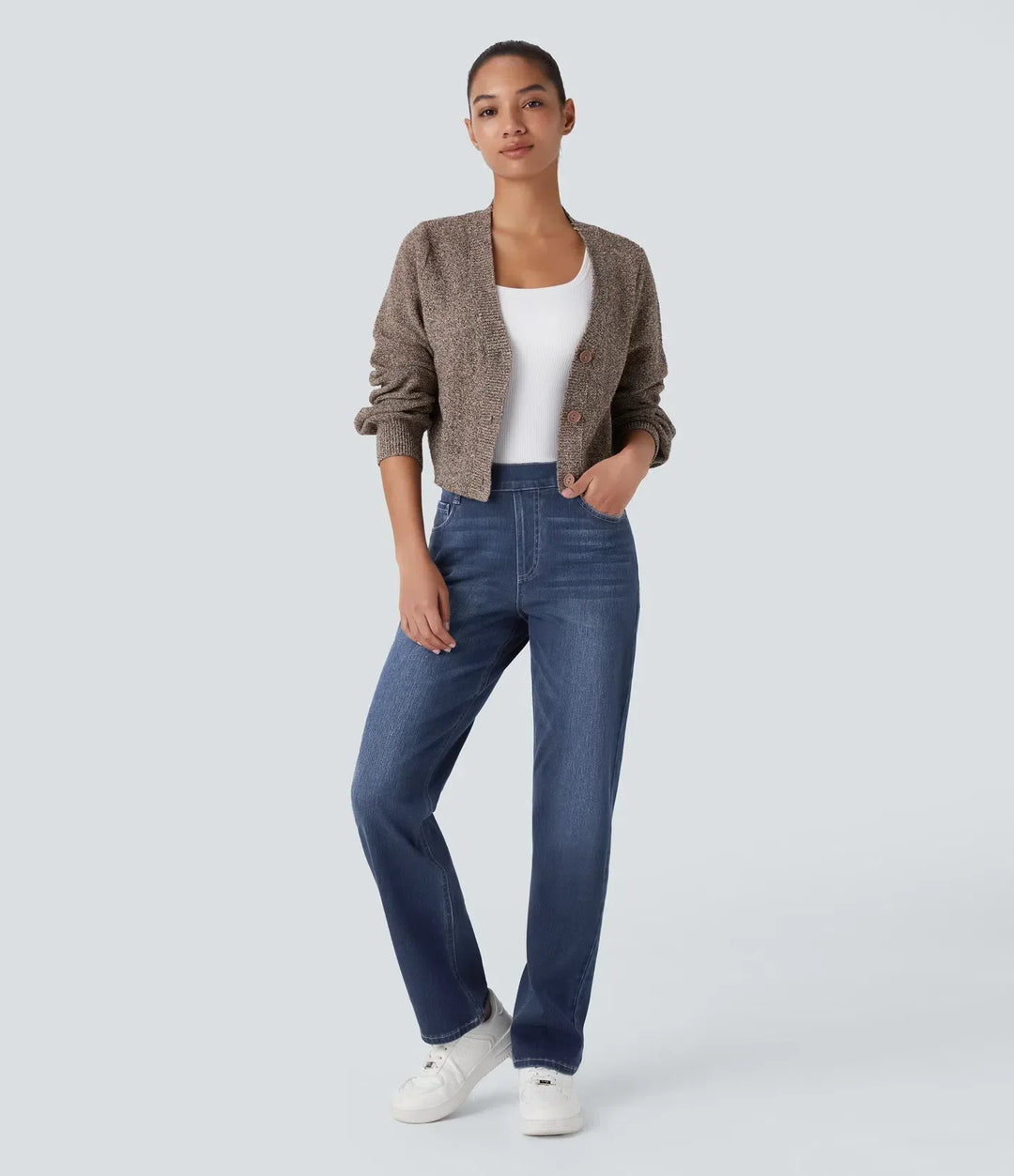 MAYLORA | Bequeme Hose mit Hohem Bund und Elastischem Material