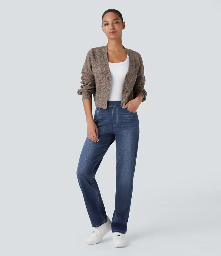 MAYLORA | Bequeme Hose mit Hohem Bund und Elastischem Material