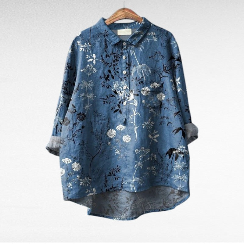 MAYLORA | Klassische Blumenmuster-Blusen