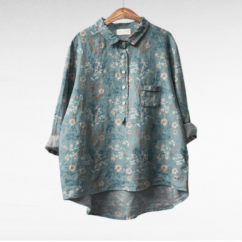 MAYLORA | Klassische Blumenmuster-Blusen
