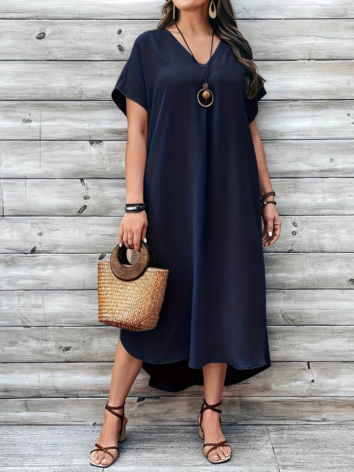 Hailey | V-Ausschnitt Kleid in Übergröße