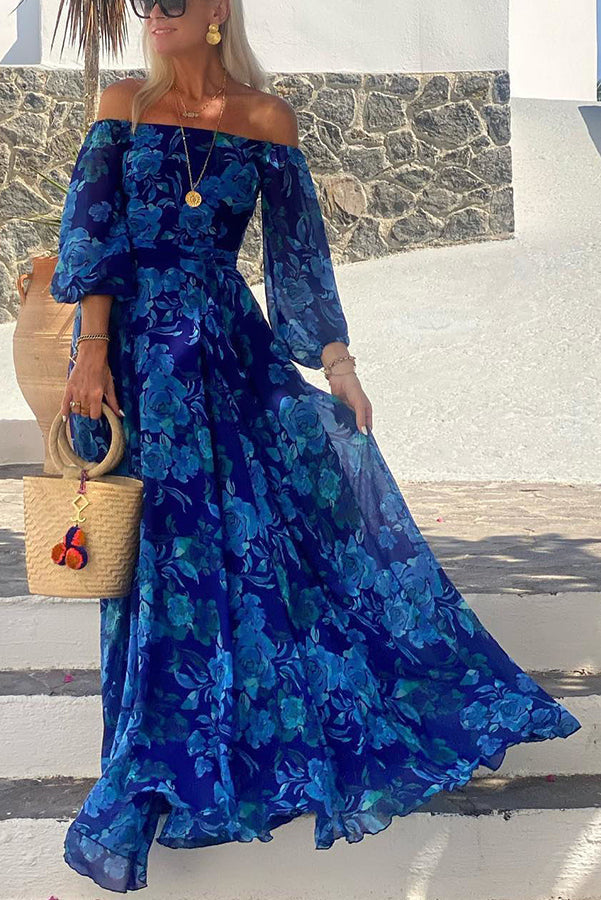 Calista | Maxi Off-Shoulder Floral Dress