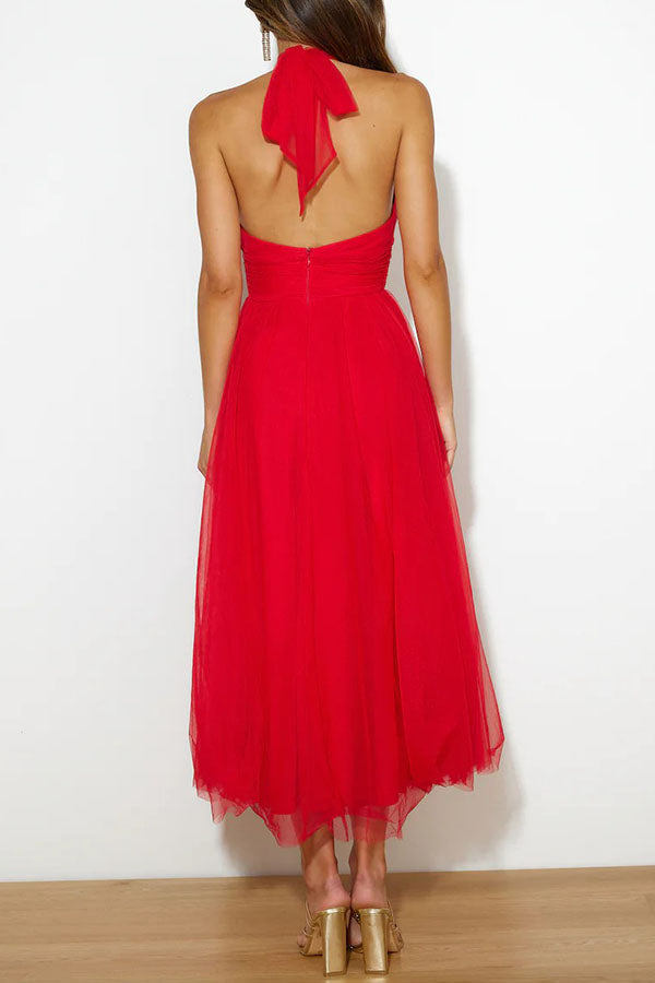 Jael - Elegantes A-Linien Tüll-Abendkleid