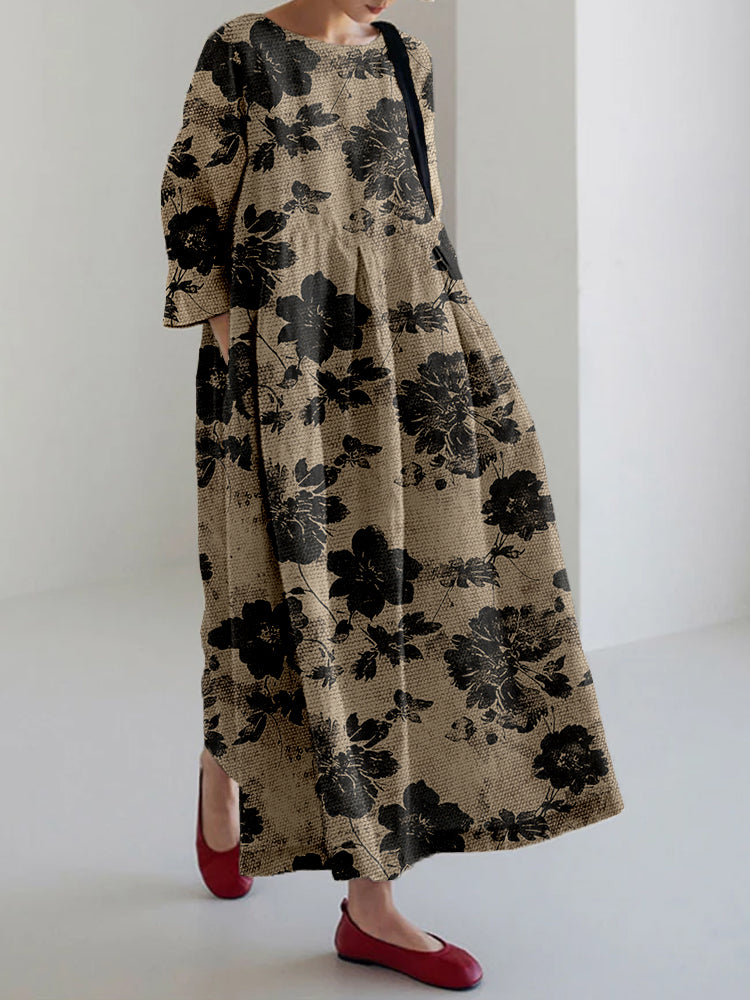 MAYLORA - Botanically Printed Dress
