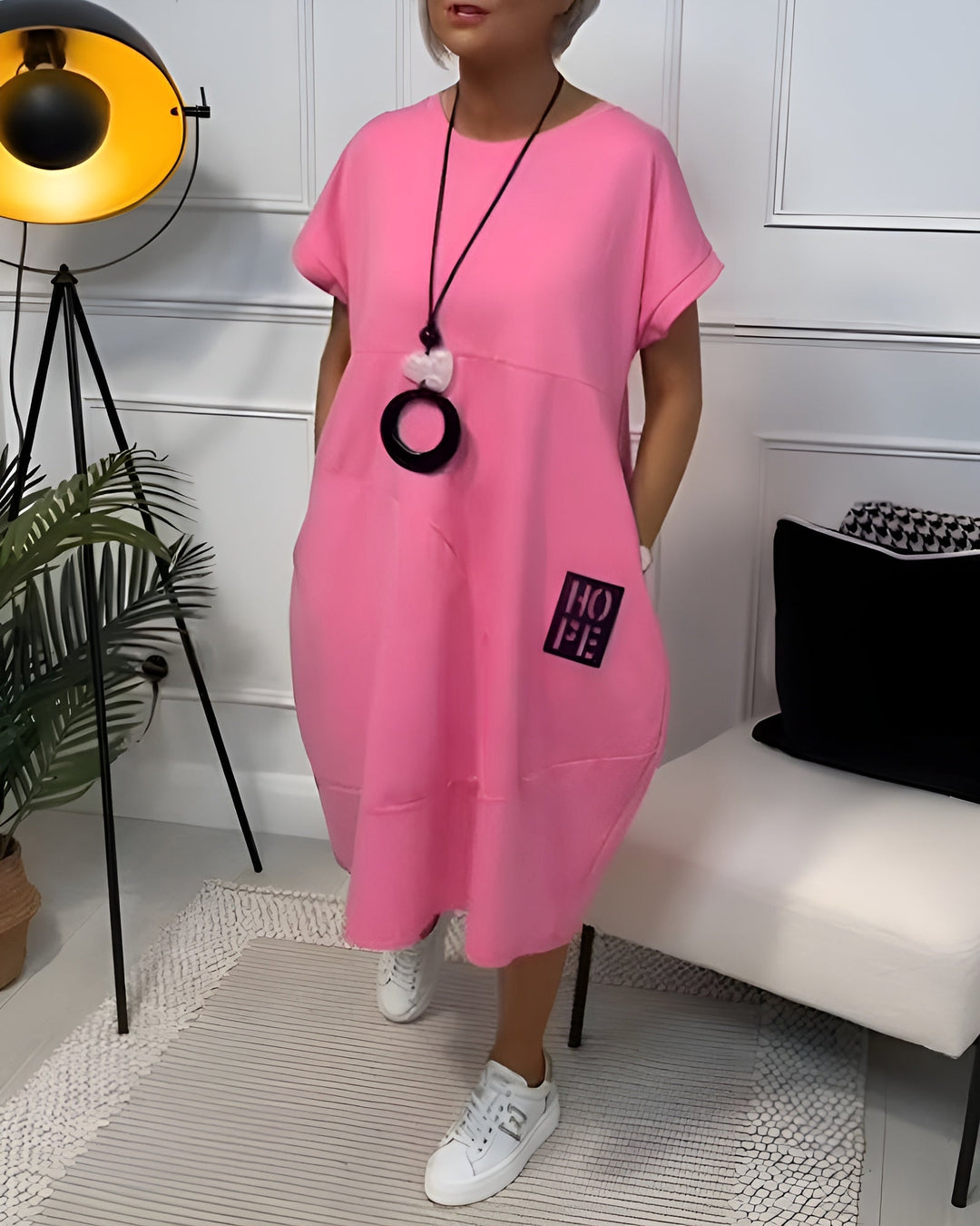 Cleo - Stilvolles Kurzarmkleid