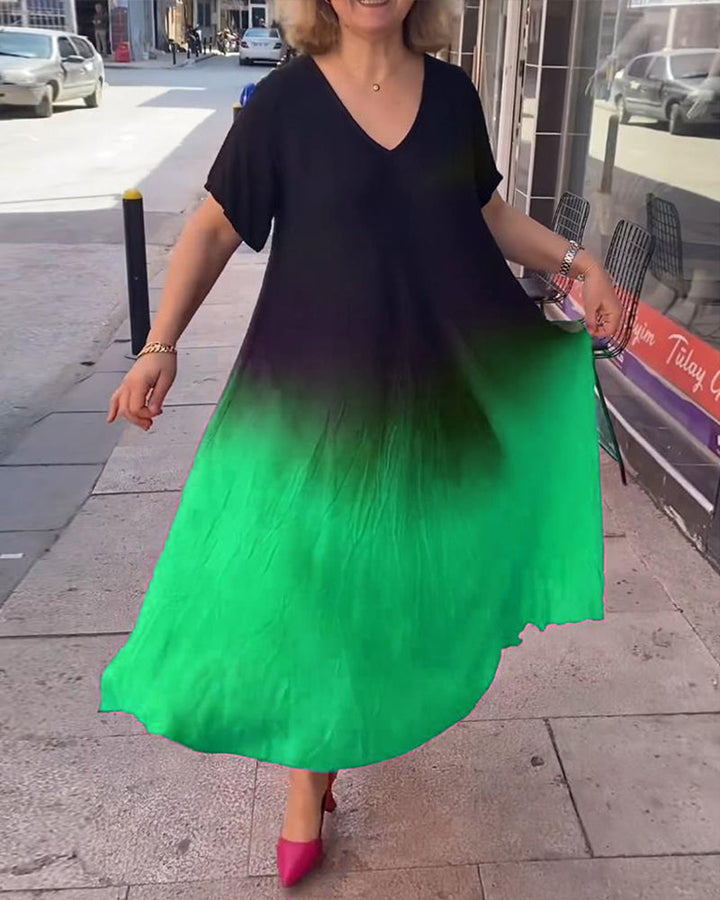 Joan - Luftige Maxi-Sommerkleid mit Farbverlauf
