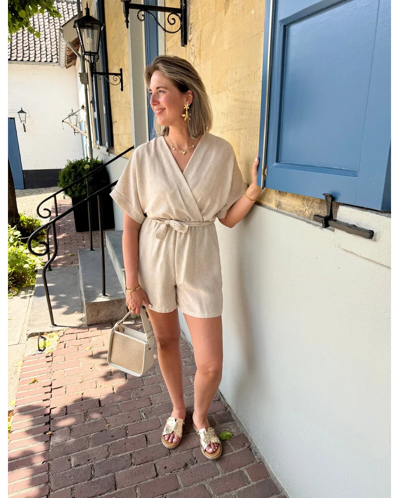 MAYLORA - Verona Leinen Playsuit