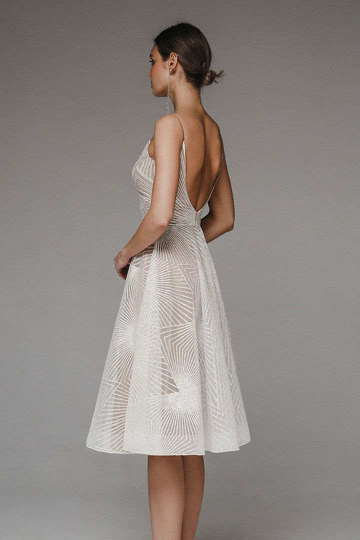 Thalassa - Elegantes Glitzer-Abendkleid in Maxi-Länge