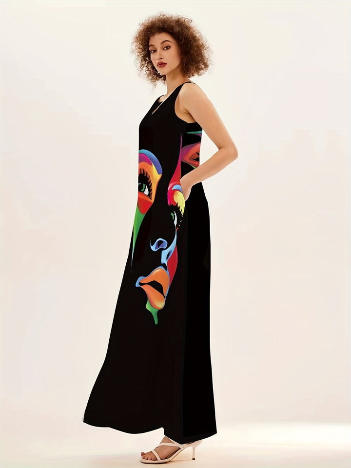 Elegantes Gedrucktes Maxi-Kleid von Honor
