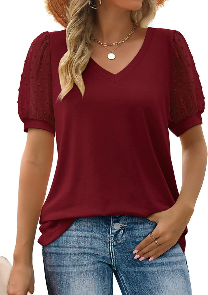 Rhianna™ - Stilvolle Bluse mit Puffärmeln
