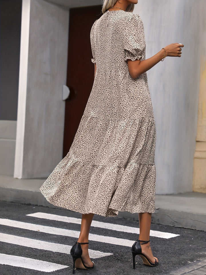 Harriet - Lässiges Kleid mit Rundhalsausschnitt und Rüschenakzenten