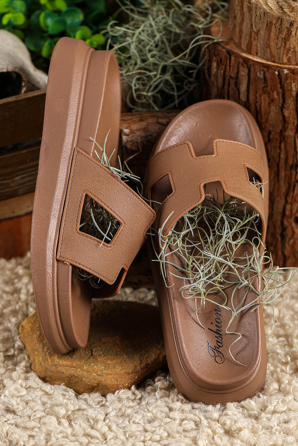 Nandine | Damen Design-Blocksandalen