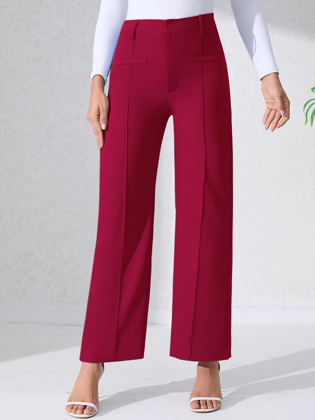 MAYLORA – Premium High Waist Hose mit weitem Bein