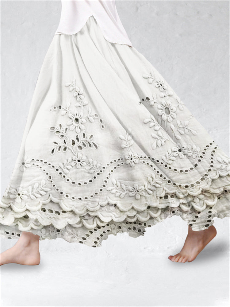 MAYLORA - Bohemian Printed Skirt