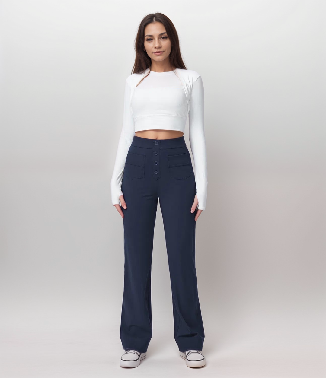 MAYLORA - Elastische Hose mit hoher Taille