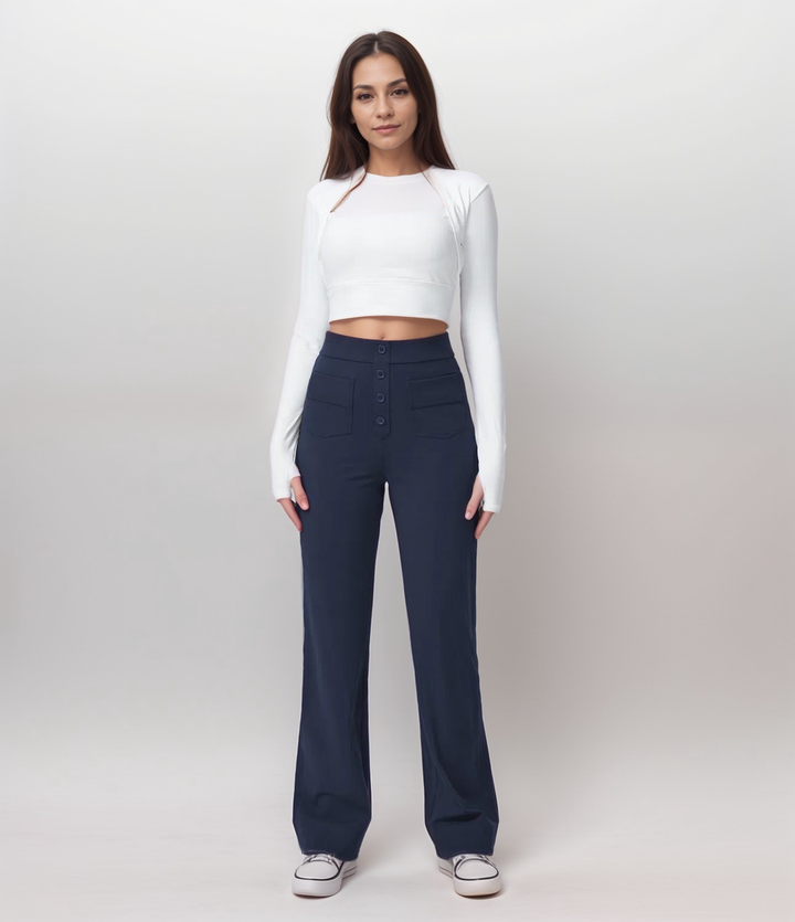MAYLORA - Elastische Hose mit hoher Taille