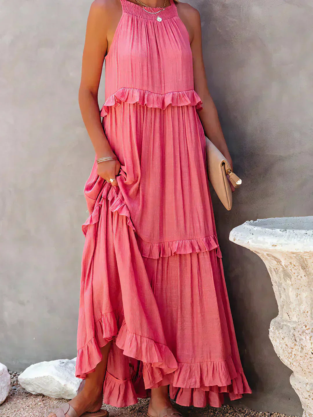 Landry - Ärmelloses Kleid mit stilvollen Rüschen