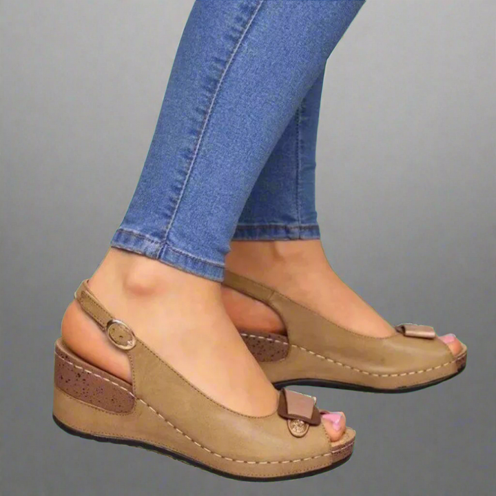 Clara | Retro-Wedgesandalen für Damen – Stilvoller Komfort