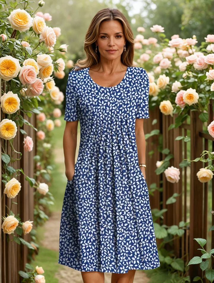 MAYLORA - elegantes kleid mit bauchdecke
